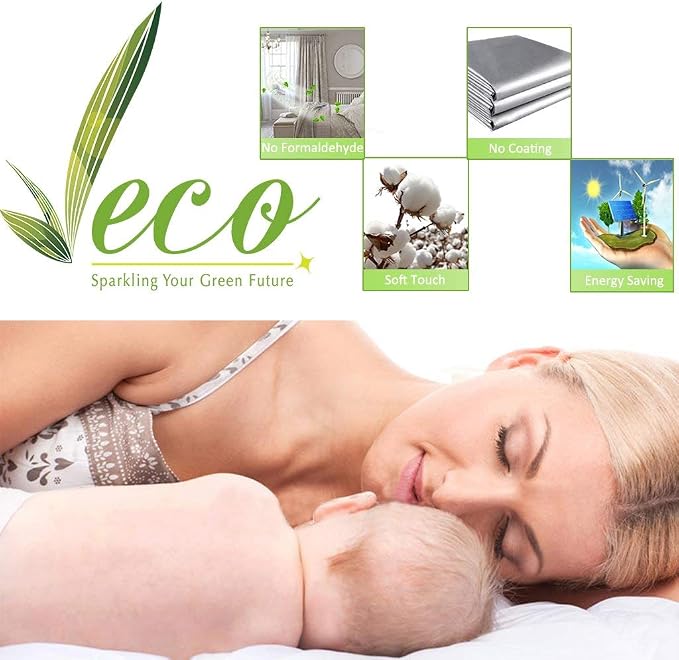 NICETOWN Complete 100% Blackout Curtain Set, Thermal Insulated & Energy - Image 7