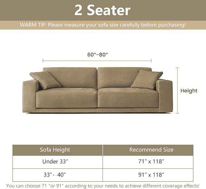 MYSKY HOME Loveseat Cover Charcoal Gray Couch Cover Sectional Couch Covers - Image 6