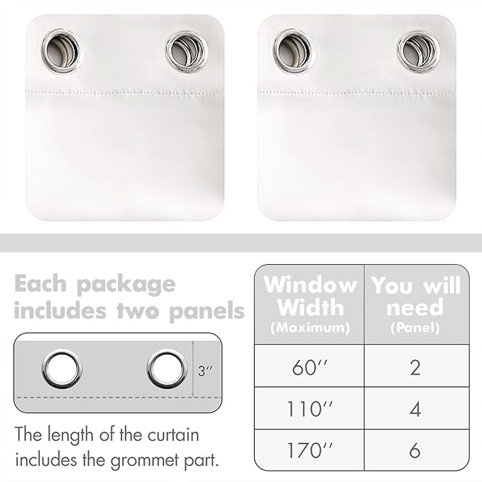 MIULEE Room Darkening Curtains Thermal Insulated Drapes Solid Window Treatment - Image 6