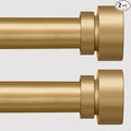 Lootkell 2 Pack Modern Gold Curtain Rods by Unknown