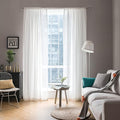 MIULEE White Window Sheer Curtains 2 Panels Width 42 x Length 63 Inches | Window by MIULEE