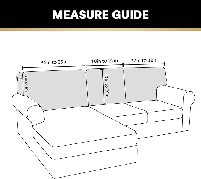PrinceDeco Sectional Couch Covers Velvet Cushion Covers for Sectional Couch Cushion Covers for Sectional Sofa Separate Sectional Sofa Slipcovers Washable(1 Chaise Back+ 2 Sofa Back,Grey)