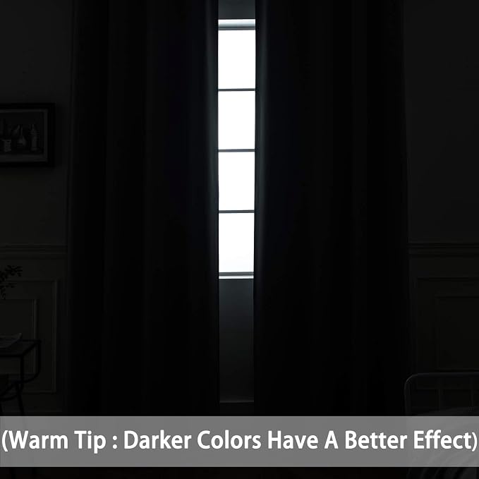 Yakamok Room Darkening Extra Wide Blackout Curtains - Image 3