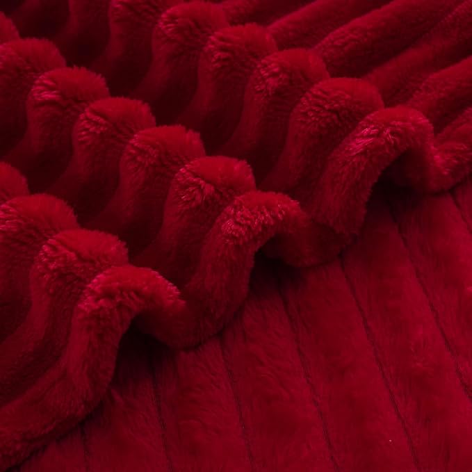 Valentines Day Decorations Red Fleece Throw Blanket 50”×60” - Image 6