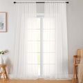 Extra Long Sheer Ivory Curtains by WelvetBLK