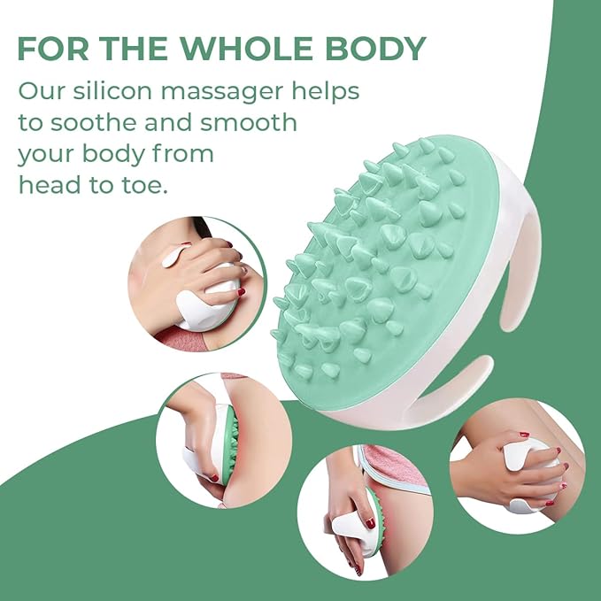 Anti Cellulite Massager Roller - Anticellulite Fascia Blaster for Cellulite Remover - Improves Blood Flow Use Cellulite Brush & Cellulite Roller with Cream or Oil for Cellulite Treatment