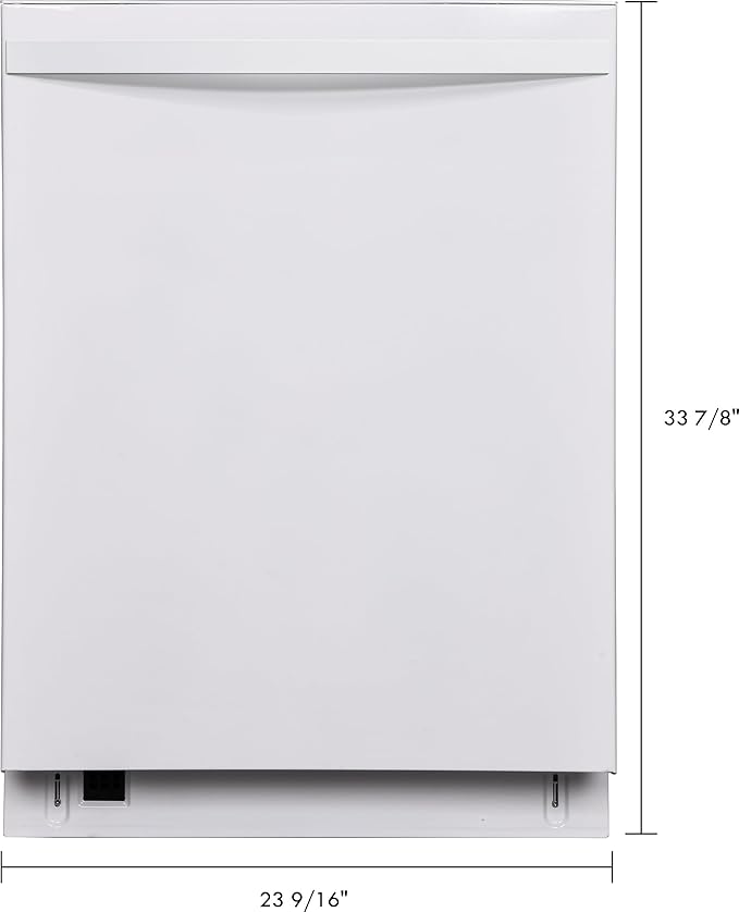 Kenmore 24" Built-in Stainless Steel Tub Dishwasher EasyFlex 3rd, SmartWash, UltraWash, TurboDry, MoreSpace Plus Adjustable Rack, Energy Star Certified, White