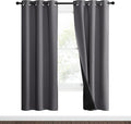NICETOWN Grey Full Shade Curtain Panels, Pair of Thermal Insulated & Energy by NICETOWN