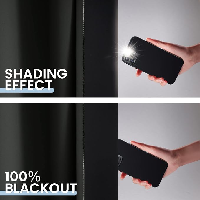 SimpleHome Ombre 100% Blackout Curtains - Image 5