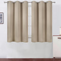 LEMOMO Khaki Blackout Curtains 42 x 54 Inch Length Set of 2 Panels Grommet by Lemomo