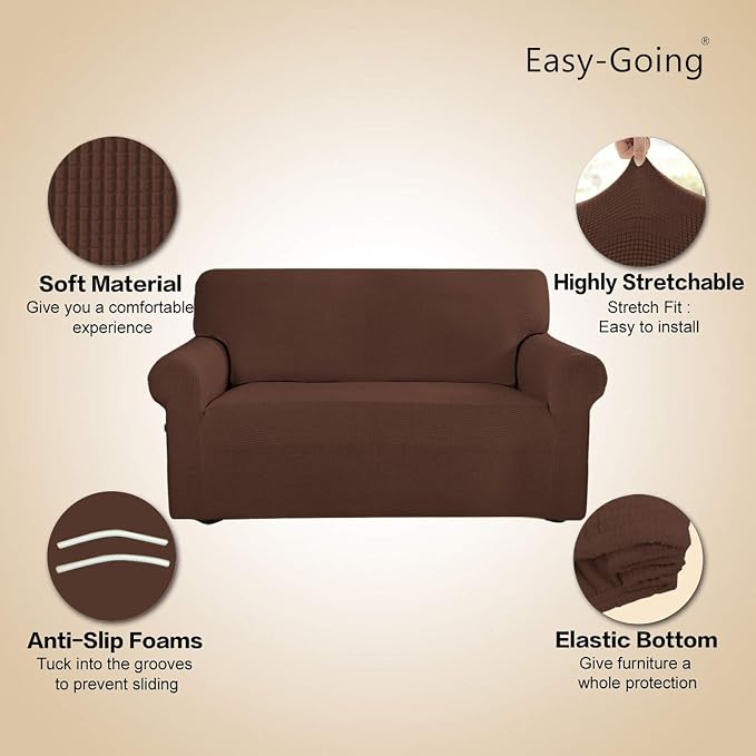Easy-Going Stretch Sofa Slipcover 1-Piece Sofa Cover Furniture Protector Couch - Image 3