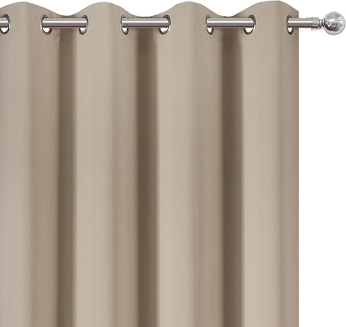 LEMOMO Khaki Thermal Blackout Curtains/52 x 72 Inch/Set of 2 Panels Room - Image 6