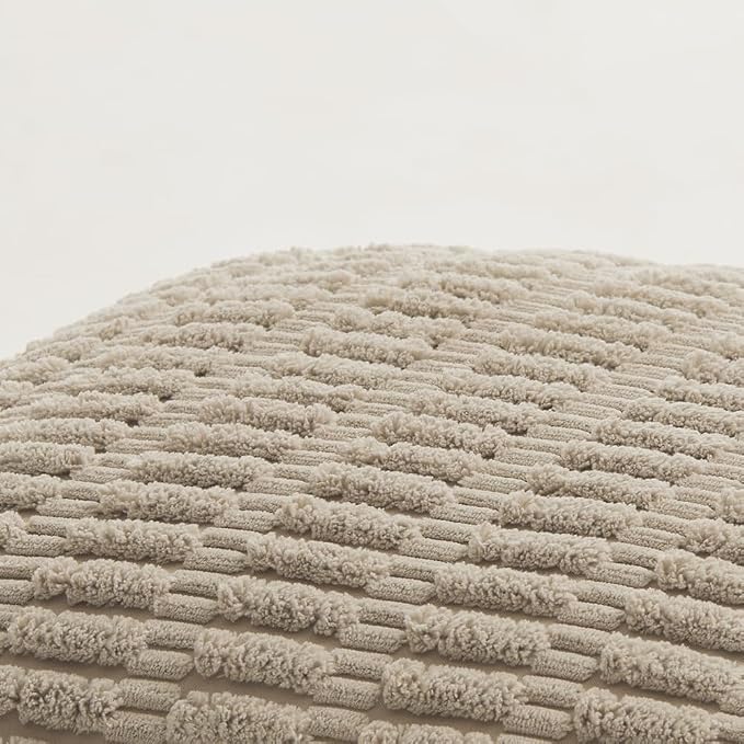 Fancy Homi 4 Packs Taupe Decorative Throw Pillow Covers 16x16 Inch - Image 5