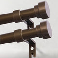 IFELS Heavy Duty Curtain Rods for Windows 28 to 48 Inch, 1 Inch Bronze Curtain by IFELS