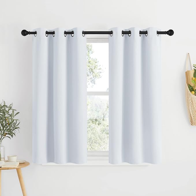 NICETOWN Room Darkening Draperies Curtain Panels 48 inches Long, Window by NICETOWN
