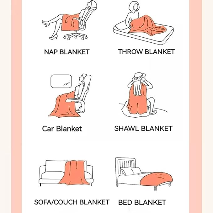 UKELER Ultra Soft Throw Blanket 50''x60'', Brown Fluffy Blankets & Throws Faux Fur Blanket for Couch, Bed, Sofa Cozy Plush Warm Thick Velvet Blanket for Women, Men