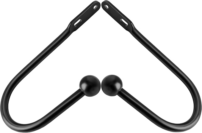 VRSS Wall Mount Curtain Tiebacks Drapery Holdbacks Curtain Holdback Hooks 6" L - Image 5
