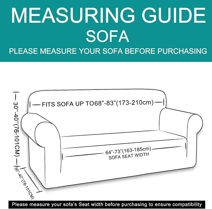 U-NICE HOME Stretch Couch Cover Sofa Cover Washable Sofa Slipcover Furniture - Image 5
