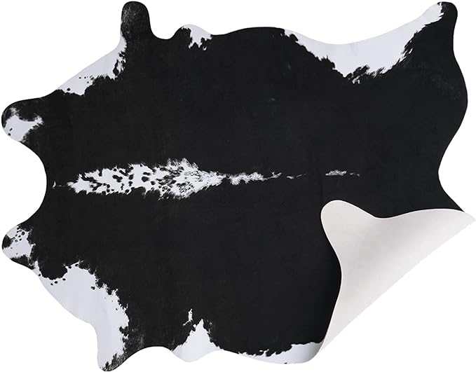 AROGAN Faux Cow Hide Rug, Premium Cow Print Rug Animal Area Rug - Image 7