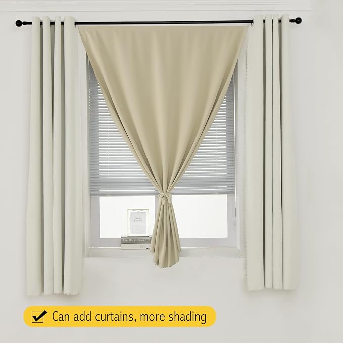 Stick On Blackout Curtains No Drill Required Self Adhesive Window Coverings - Image 8