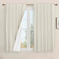 54 Inch Linen Full Blackout Window Curtains by LAMIT