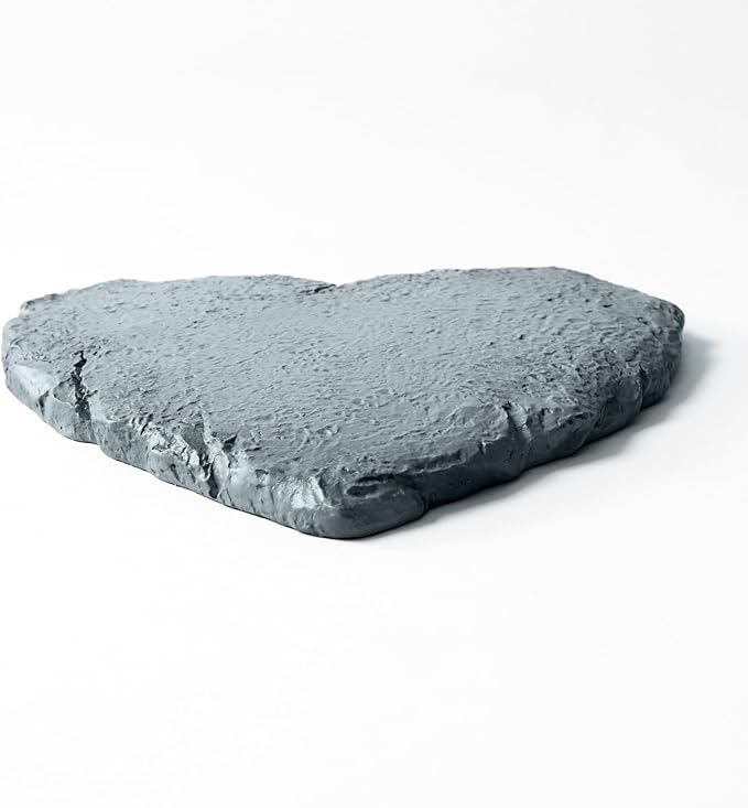 Let's Make Memories Personalized Garden Stone - Resin - Custom Garden Décor - Heart Stepping Stone - for Dad - for Father's Day
