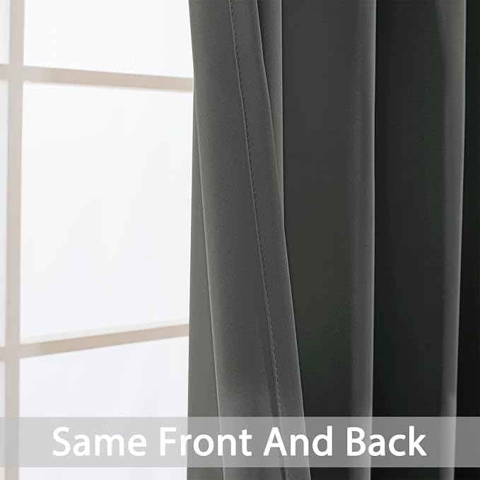 Yakamok 84 Inch Length 100% Blackout Curtains - Image 3