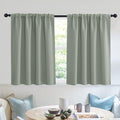 RYB HOME Short Grayish Green Blackout Curtains by RYBHOME