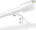 5/8” White Diameter Curtain Rods 30-90 Inch, by Unknown