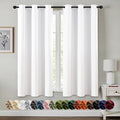 MIULEE Blackout Curtains for Bedroom 2 Panels 40 x 45 Inch Long Pure White | by MIULEE