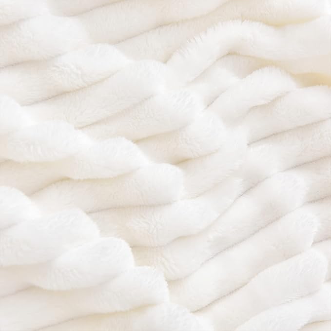 BEDELITE Fleece Blanket King Size – 3D Ribbed Jacquard Soft and Warm Decorative - Image 6