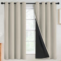 SimpleHome Stone 100% Blackout Curtains Room Darkening Living Room 63 Inch | by SimpleHome