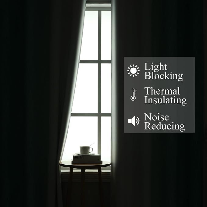 Estelar Textiler Teal and Greyish White Blackout Curtains & Drapes - Image 3