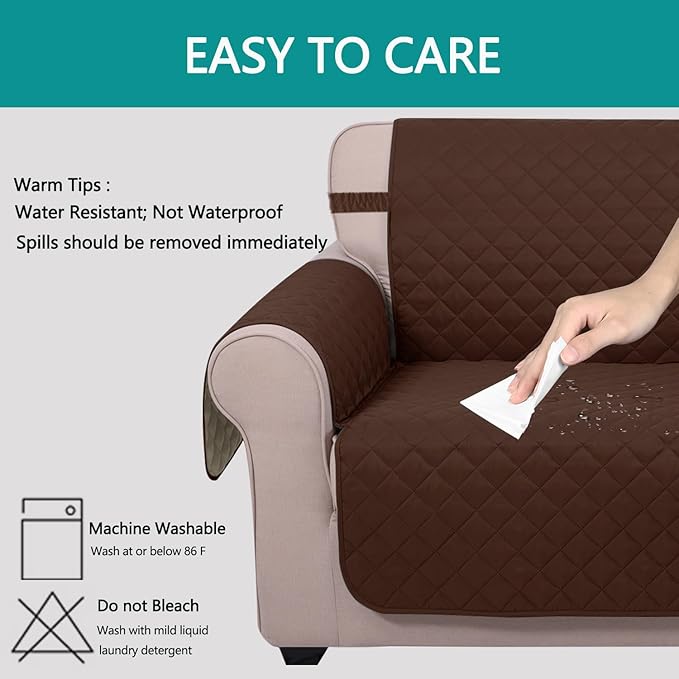 U-NICE HOME Futon Sofa Covers Reversible Sofa Slipcover Armless Couch Cover - Image 4