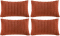 Fancy Homi 4 Packs Boho Burnt Orange Fall Decorative Throw Pillow Covers 12x24 by Fancy+Homi