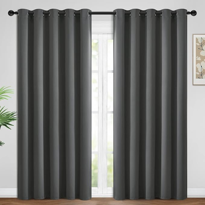 Yakamok 84 Inch Length 100% Blackout Curtains by Yakamok