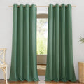 NICETOWN Rustic Linen 132 inch Long Curtains by NICETOWN