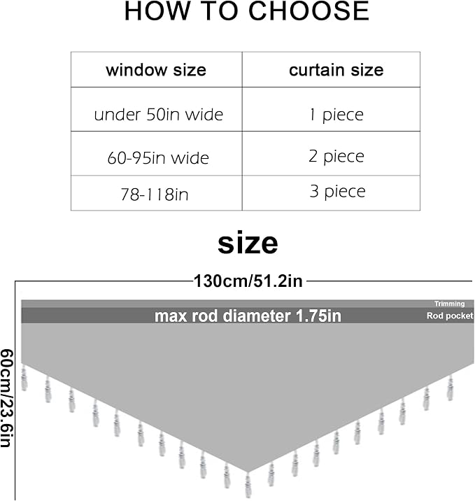 Molaxhome Swag Curtain 51 inch Length Rod Pocket Scalloped Curtain Valance - Image 8