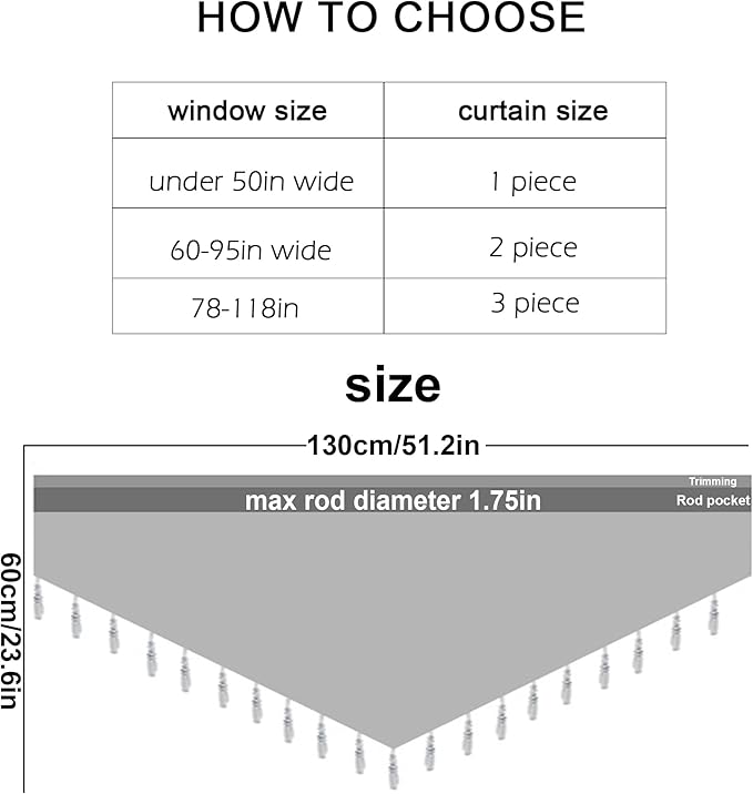 Molaxhome Swag Curtain 51 inch Length Rod Pocket Scalloped Curtain Valance - Image 7