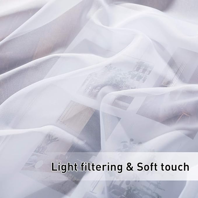 RYB HOME Sheer Outdoor Curtains - Image 6