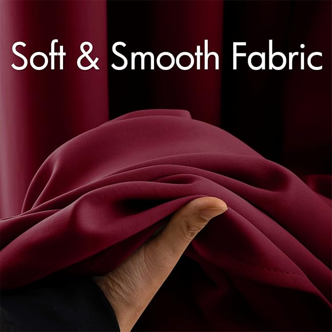 MIULEE Christmas Blackout Curtains, Room Darkening Thermal Insulated Drapes - Image 3
