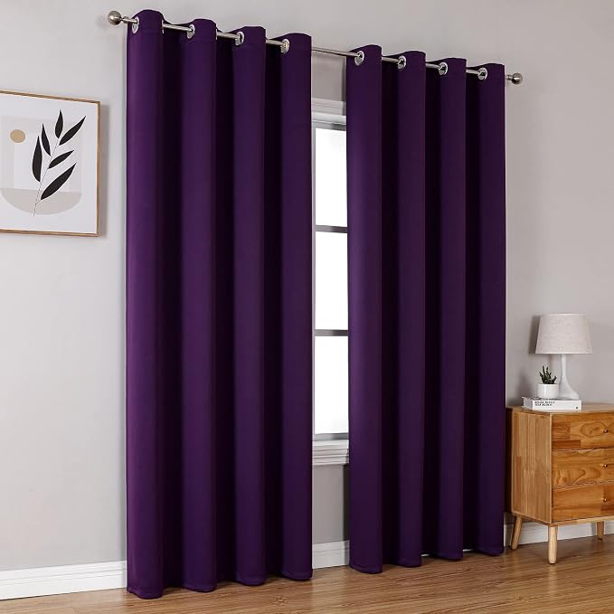 ChrisDowa Blackout Curtains 90 Inches Long 2 Panels Set - Image 6