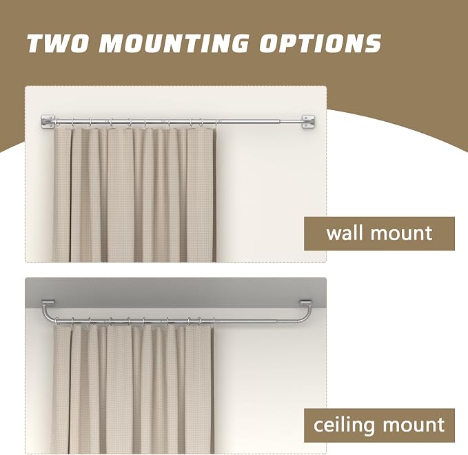 UIOSANRT Warp Around Curtain Rods - Image 3
