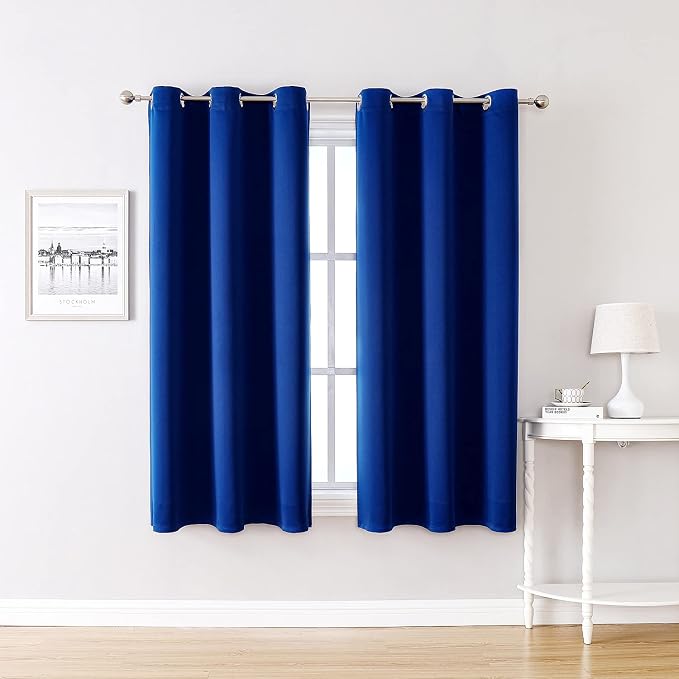 ChrisDowa Blackout Curtains for Bedroom and Living Room 45 Inches Long | 2 by ChrisDowa