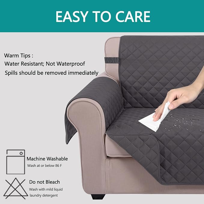 U-NICE HOME Large Sofa Cover Reversible Couch Cover - Image 5