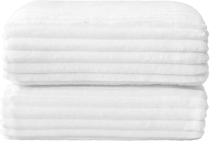 BEDELITE 3D Ribbed Jacquard White King Size Blankets - Image 8