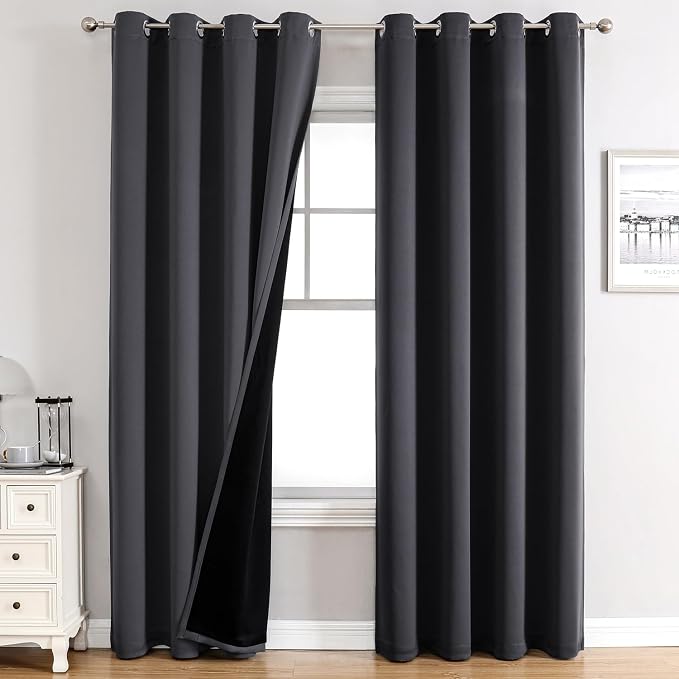 ChrisDowa 100% Blackout Curtains 120 inch Long by ChrisDowa
