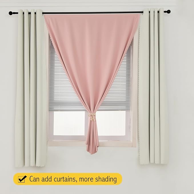 Self Adhesive Blackout Curtains- Stick on Curtains Shades Window Blinds - Image 8