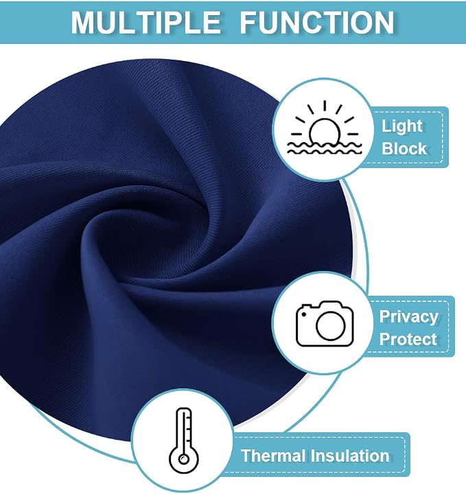 RYB HOME RV Curtains for Camper Windows, Mini Small Thermal Insulated Sunlight - Image 5