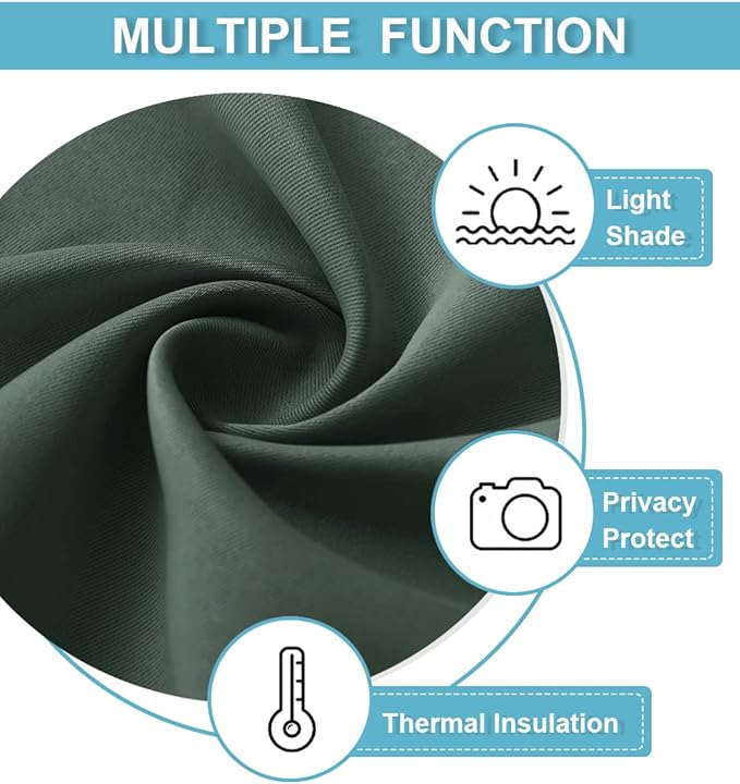 RYB HOME RV Curtains for Camper Windows, Mini Small Thermal Insulated Sunlight - Image 5